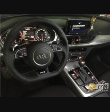 RS6 方向盤，奧迪A6l原廠升級