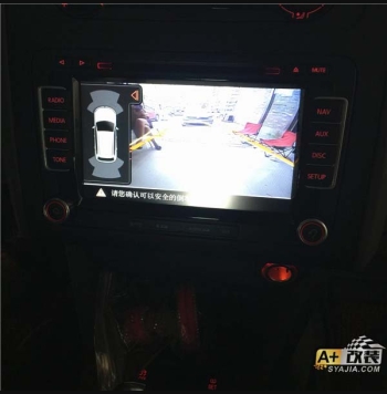 方向盤，倒車影像，德賽西威263途安無損升級。